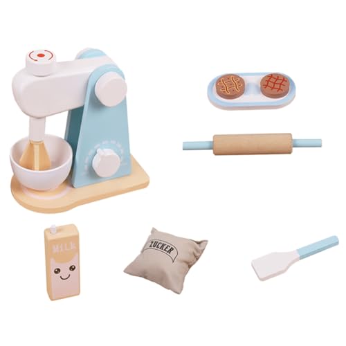 KICHOUSE Holzmixer Set Für Kochsimulation Mit Geräuschen Rollenspiel Für Die Kinderküche Ideal Für Kreatives Und Entwicklungsförderung 1 Set von KICHOUSE