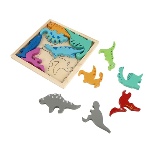 KICHOUSE Holzspielzeug Dinosaurier Puzzle für Kleinkinder Jahre Lernspielzeug aus Natürlichem Massivholz Handgefertigtes Pädagogisches Steckpuzzle Hand Auge Koordination und Kognitiver KICHOUSE Holzspielzeug Dinosaurier Puzzle für Kleinkinder Jahre Lernspielzeug aus Natürlichem Massivholz Handgefertigtes Pädagogisches Steckpuzzle Hand Auge Koordination und Kognitiver von KICHOUSE