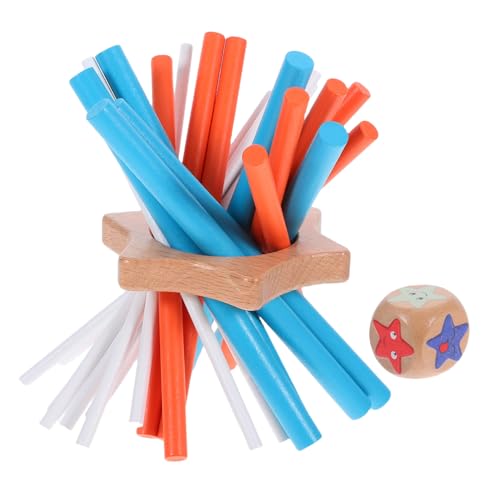 KICHOUSE Holzstäbchen Spiel Balance für Farbenerkennung Geduld Motorik für Familie Party Reise KICHOUSE Holzstäbchen Spiel Balance für Farbenerkennung Geduld Motorik für Familie Party Reise von KICHOUSE