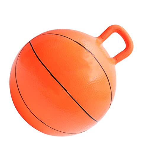 KICHOUSE Hüpfball Basketballform Aufblasbarer Sprungball Für Ideal Zum Und Trainieren Für Drinnen Und Draußen Farbenfroh Und Sicher von KICHOUSE