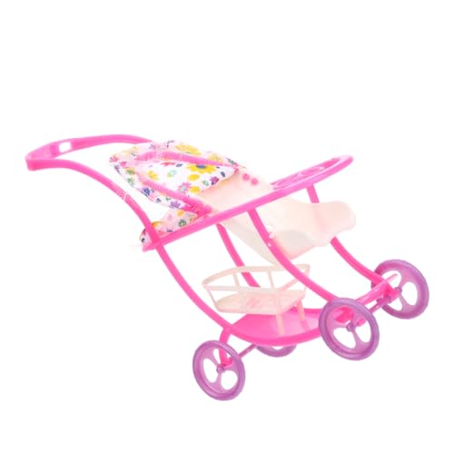 KICHOUSE Baby Sticker Kinderwagen Kinderwagen Spielzeug Puppe Babyauto Mini- - Plastik Rosa Pekip Spielzeug Baby von KICHOUSE