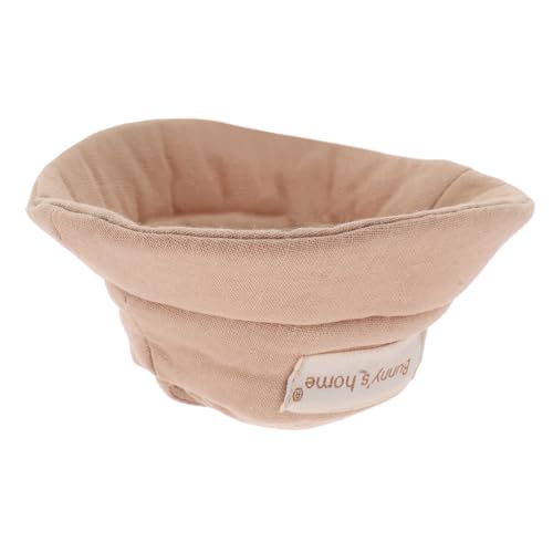 KICHOUSE Kleberpuppenhut kreatives dekorative Miniaturhüte Bezauberndes Puppendekor Puppenmütze verschleißfeste Puppenversorgung Hutpuppendekore Miniaturhut Polyester Khaki von KICHOUSE