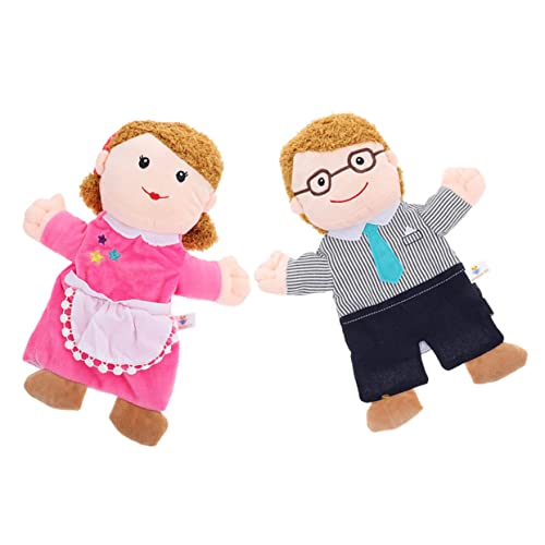 KICHOUSE Kleinkinder Imaginative Toy Puppet Plush Kinder Family Kids Preschool Mom für Storytelling Familienpuppen Puppets Handpuppenfamilie Role Teaching Play Hand Familienpuppe Toys von KICHOUSE