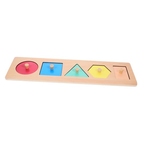 KICHOUSE Kleinkinder Montessori Kinder Farbsortierer Sensorisches Geometrische für für Puzzlebretter Knauf Brett Formensortierspielzeug Form Holzpuzzle Spielzeug von KICHOUSE