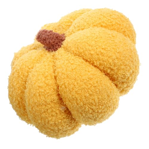 KICHOUSE Kürbis Kissen Kürbis-Bodenkissen Kürbis Plüschkissen Kürbiskissenbezüge Halloween kürbis Halloween Pumpkin kopfkissen Spielzeug Mit Kürbis gefülltes Wurfkissen 3D Wurfkissen Yellow von KICHOUSE