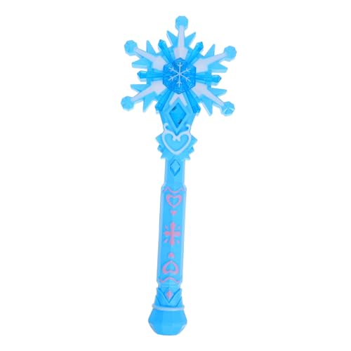 KICHOUSE Leuchtender Schneeflocken zauberstab mit Drehbarer LED Spitze Interaktiver Feenstab für Blaues Licht Motorische für Halloween Geburtstags Weihnachtsfeiern KICHOUSE Leuchtender Schneeflocken zauberstab mit Drehbarer LED Spitze Interaktiver Feenstab für Blaues Licht Motorische für Halloween Geburtstags Weihnachtsfeiern von KICHOUSE