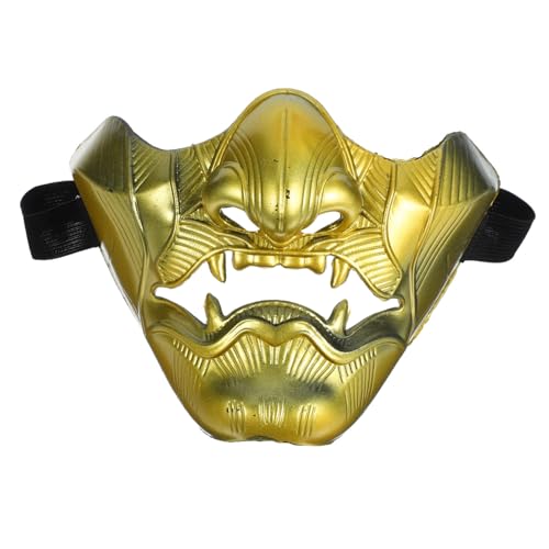 KICHOUSE Maske Der Weisheit Dämonenmaske Japanische Halbmaske Hanya-Maske Halloween-kostüm Lustige Maske Prajna-Maske Masken Zombie-Maske Japanische Maske Für Erwachsene Golden Plastik KICHOUSE Maske Der Weisheit Dämonenmaske Japanische Halbmaske Hanya-Maske Halloween-kostüm Lustige Maske Prajna-Maske Masken Zombie-Maske Japanische Maske Für Erwachsene Golden Plastik von KICHOUSE