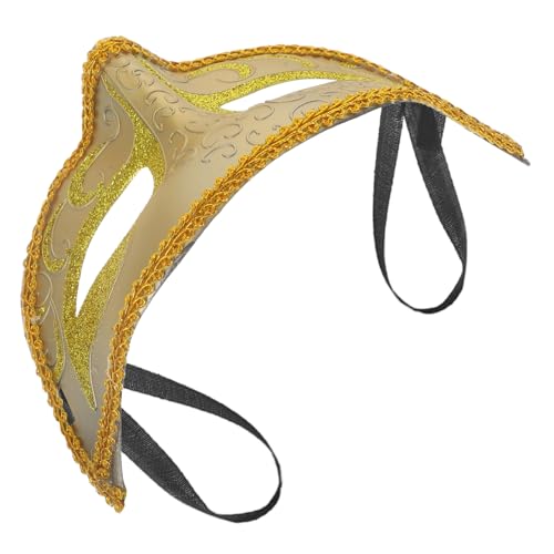 KICHOUSE Maskerade-Maske goldene maske Karnevalsmaske Abschlussball Maske Kostüm Party Maske Maskerade Augenabdeckung Rätsel halloween masken Halloween-Maske Partyzubehör Ball Masken von KICHOUSE