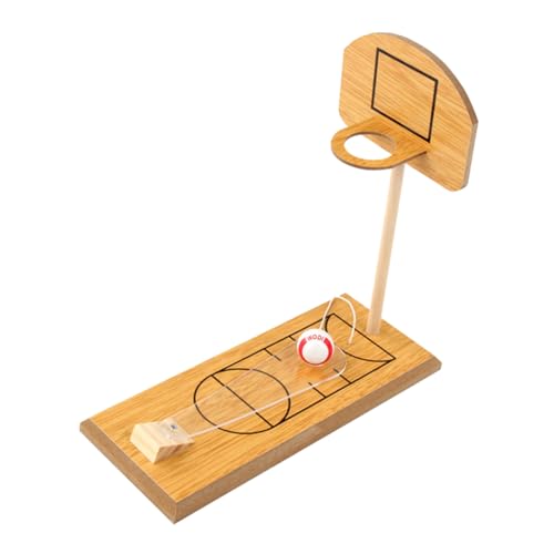 KICHOUSE Jungen und Mädchen Basketball Spielzeug Mini Indoor Basketballkorb Holz Desktop Spiel Bauen Hand-Auge Koordination von KICHOUSE