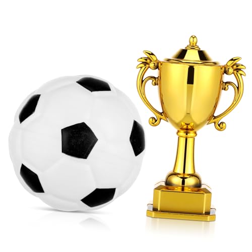 KICHOUSE Miniatur Fußball Trophäe Teilig Plastik mit Detailreichem Mini Fußball Puppenhaus Deko Geburtstag Kuchen Dekoration Jungen Wiederverwendbar KICHOUSE Miniatur Fußball Trophäe Teilig Plastik mit Detailreichem Mini Fußball Puppenhaus Deko Geburtstag Kuchen Dekoration Jungen Wiederverwendbar von KICHOUSE