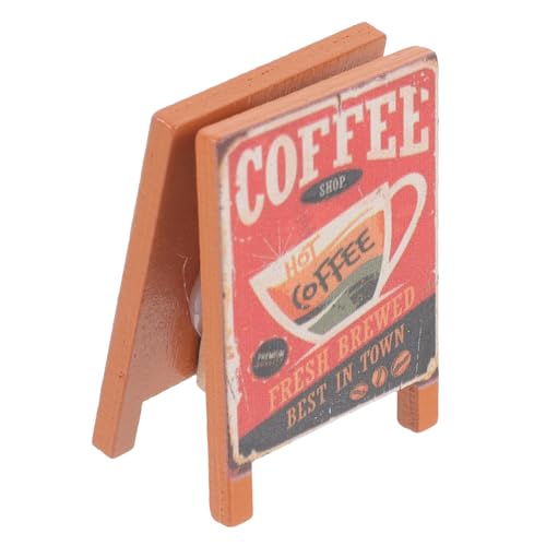 KICHOUSE Miniatur Holzschild für Puppenhaus Realistisches Mini Signboard für Kaffeehaus-szenen Puppenhaus Zubehör Hochwertiges Miniatur Schild für Kreative Projekte KICHOUSE Miniatur Holzschild für Puppenhaus Realistisches Mini Signboard für Kaffeehaus-szenen Puppenhaus Zubehör Hochwertiges Miniatur Schild für Kreative Projekte von KICHOUSE