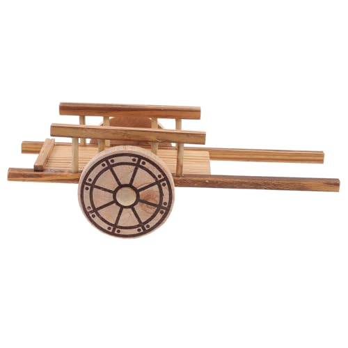 KICHOUSE Miniatur Holz Schubkarre Modell Kleines Dekoratives Gartenwagen Naturbelassenes Holz Miniatur Bauernhof Schubkarre für Puppenhaus Desktop und Landschaft Deko KICHOUSE Miniatur Holz Schubkarre Modell Kleines Dekoratives Gartenwagen Naturbelassenes Holz Miniatur Bauernhof Schubkarre für Puppenhaus Desktop und Landschaft Deko von KICHOUSE