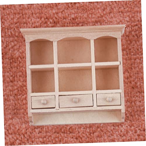 KICHOUSE Miniatur Holz Wandschrank Puppenhaus Stabile Geruchsfreie Holzfigur Langlebiges Solides Ornament für Puppenhaus Zubehör und DIY Bastelbedarf KICHOUSE Miniatur Holz Wandschrank Puppenhaus Stabile Geruchsfreie Holzfigur Langlebiges Solides Ornament für Puppenhaus Zubehör und DIY Bastelbedarf von KICHOUSE