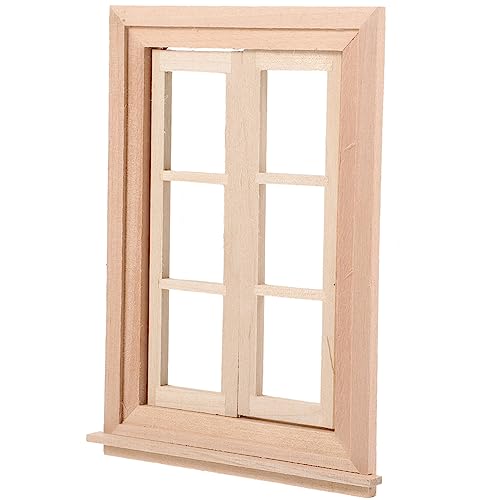 KICHOUSE Miniatur Holzfensterdekor Für Feenhäuser Kleines Holzfenster Spielzeug öbel Für Puppenstuben Und Dekoration Ideal Für Kreative Spielideen Und Fantasievolle Räume von KICHOUSE