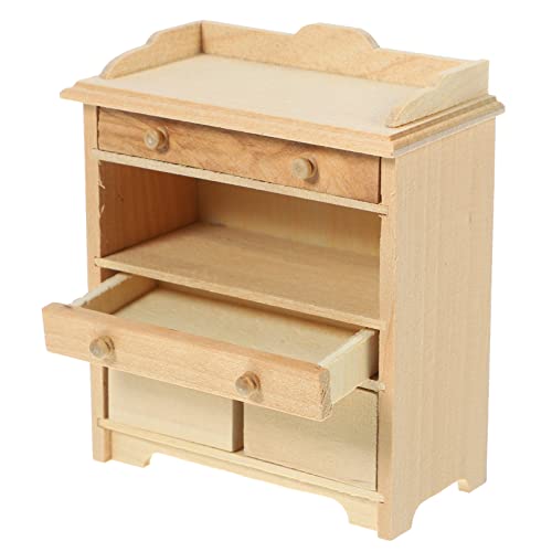 KICHOUSE Miniatur Schrank Modell Aus Puppenhaus Einrichtung Dekorative Mini öbel Für Kreative Bastelprojekte Und Puppenhaus Zubehör Ideal Für Kinderzimmer Dekoration von KICHOUSE