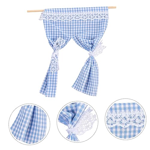 KICHOUSE Miniatur Spitzenvorhang Handgefertigt Blickdicht Langlebig Realistisch für Puppenhaus Mikro Landschaft Foto Requisiten Mini Haus Zubehör Blau KICHOUSE Miniatur Spitzenvorhang Handgefertigt Blickdicht Langlebig Realistisch für Puppenhaus Mikro Landschaft Foto Requisiten Mini Haus Zubehör Blau von KICHOUSE