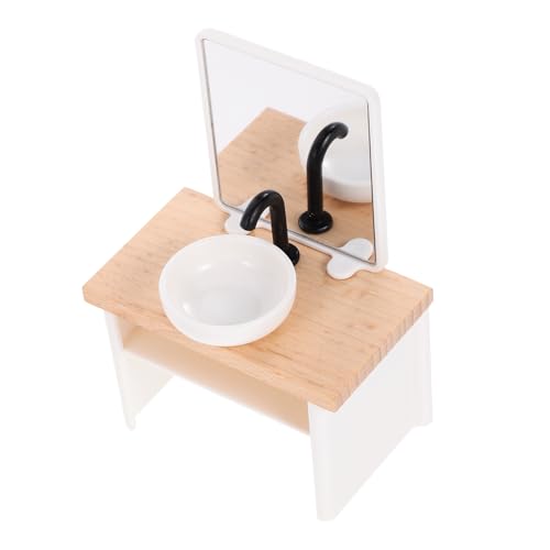 KICHOUSE Miniatur Waschbecken Für Puppenhaus Badezimmer Realistisches Zubehör Für Puppenstuben Ideal Für Die Puppenhauseinrichtung Perfekt Für Kleine Wasserwelten Und von KICHOUSE