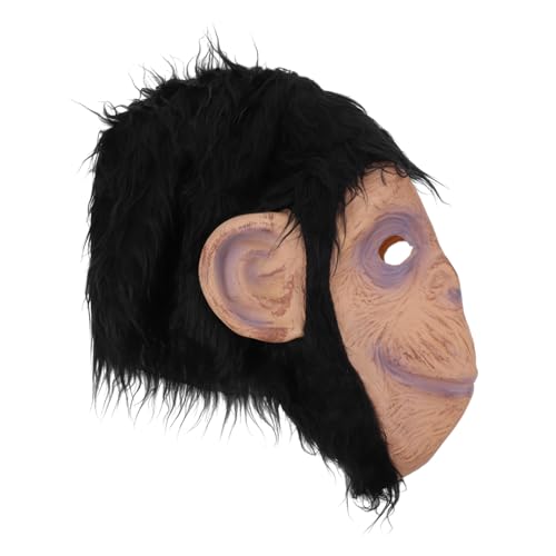 KICHOUSE Orang-Utan-Maske Cosplay-Kostüm gruselige Tiermaske Vampirmaske als Kopfbedeckung Gorilla halloween maske realistische maske Halloweenkostüm Cosplay-Party-Maske Maske für Festival von KICHOUSE