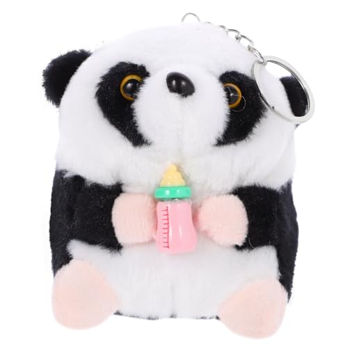 KICHOUSE Panda Mädchen Plüsch Panda Tiere Stofftier Das Tier Pandas Plüsch Schlüsselanhänger Panda Plüschtier Cartoon Puppe Entzückender Cartoon Panda Süßer Panda Plüsch von KICHOUSE