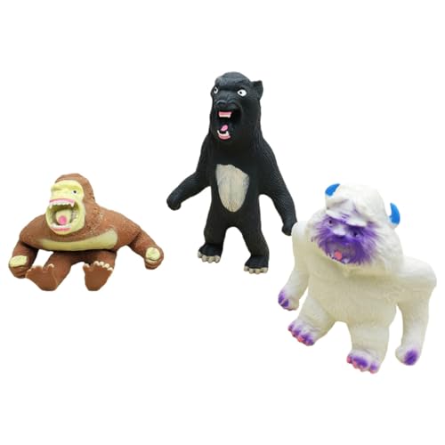 KICHOUSE Partydekoration Gorilla Verlangsamen Neuartige Schnee Kinder Eines Druckentlastungsspielzeug Affenspielzeug Handsensorisches die Stressball Dehnbares für Stressballs Form Figuren von KICHOUSE