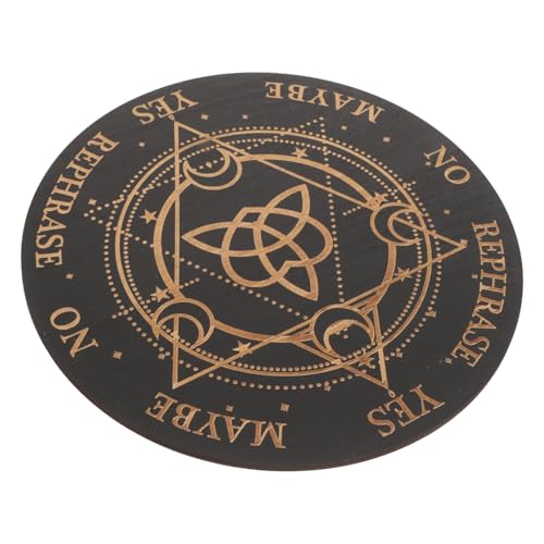 KICHOUSE Pendelbrett mit Gravurmuster Langlebig und Verschleißfest Vielseitig als Hexen Altarbrett und Wohnaccessoire für Wahrsagerei Anfänger Dekoratives Dowsing Tool und Spirituelles KICHOUSE Pendelbrett mit Gravurmuster Langlebig und Verschleißfest Vielseitig als Hexen Altarbrett und Wohnaccessoire für Wahrsagerei Anfänger Dekoratives Dowsing Tool und Spirituelles von KICHOUSE