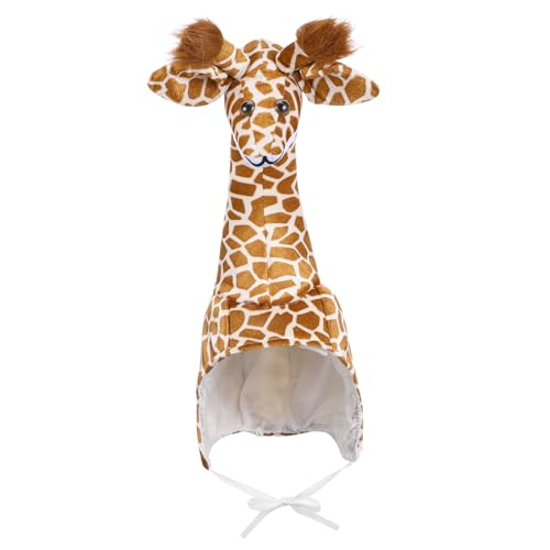 KICHOUSE Giraffen Kostümhut Für Erwachsene Interaktive Tiermütze Für Eltern Und Ideal Für Performances Und Fasching Giraffe Tiermütze Für Familienaktivitäten von KICHOUSE