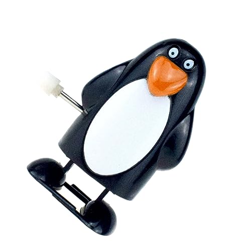 KICHOUSE Pinguin aufziehbares Spielzeug Penguin Pinguine Color laufendes Spielzeug des Uhrwerks Miniatur-Straßenlaterne Kinderspielzeug Spielzeuge Kinder Wickeln Spielzeug auf Elch von KICHOUSE