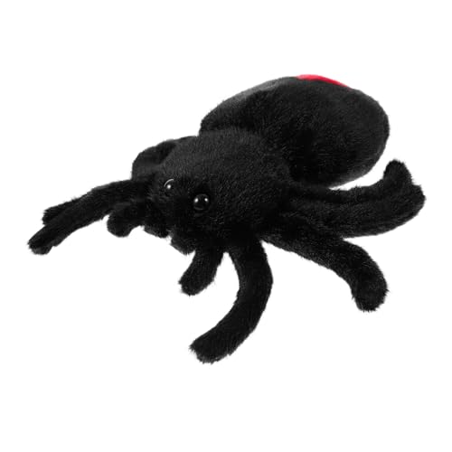 KICHOUSE Plüsch Stofftier Plüschtier Gefüllte Spinne Aus Plüsch Kuscheltier Plüsch Kuscheltiere Realistisches Kuscheltier Ausgestopfte Riesenspinne Spinnenplüsch Pp Baumwolle Black von KICHOUSE