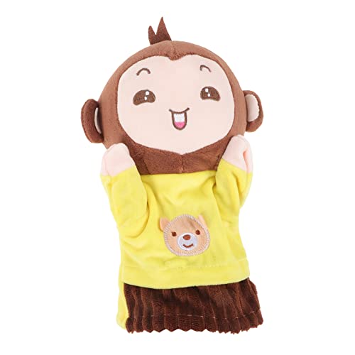 KICHOUSE Plüsch Tierhandpuppen Süße Affenhandpuppen Gefüllte Tierhandpuppen Für Kinder Kleinkinder von KICHOUSE