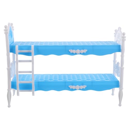 KICHOUSE Einzigartige Idee: Doppelbett Miniatur-puppenhausmöbel Für Mädchen 30 cm Babypuppenbett Fantasie-Geburtstagsparty-Spielzeug von KICHOUSE