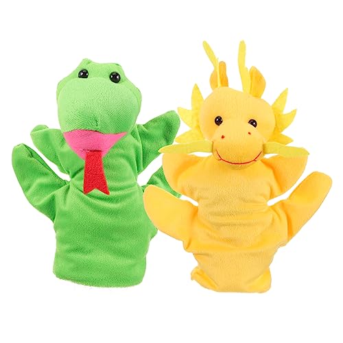 KICHOUSE Puppen Generisch Tierpuppe Plüschtier Handpuppenspielzeug Themenpartys für Design für Plüsch Tierpuppen mit Kindergeschenke Schlangen Kinder Plüschtierspielzeug Drachen von KICHOUSE