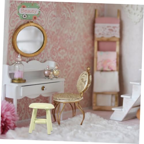 KICHOUSE Puppenhaus Miniatur Hocker Holz Grün Miniaturmöbel Puppenhaus Zubehör für Mikro Szene Dekoration Schlafzimmer Garten Park KICHOUSE Puppenhaus Miniatur Hocker Holz Grün Miniaturmöbel Puppenhaus Zubehör für Mikro Szene Dekoration Schlafzimmer Garten Park von KICHOUSE