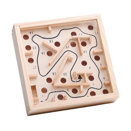 KICHOUSE Rätsel Für Erwachsene Geschenke Labyrinth-Puzzle Aus Holz Holzlabyrinth Holz-Labyrinth-Puzzle Hölzern Kind von KICHOUSE