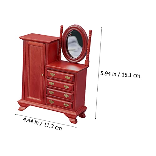 KICHOUSE Retro Stil Hochwertiges Holz Vielseitiges Miniaturmöbel für Puppenhaus Schlafzimmer Dekoration Langlebiges Sammlerstück KICHOUSE Retro Stil Hochwertiges Holz Vielseitiges Miniaturmöbel für Puppenhaus Schlafzimmer Dekoration Langlebiges Sammlerstück von KICHOUSE