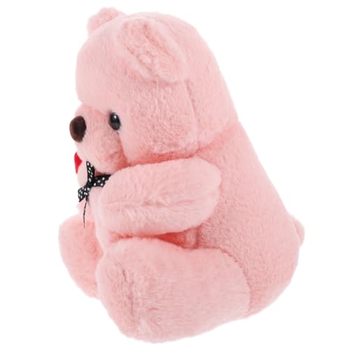 KICHOUSE Rosenbärenpuppe ausgestopftes Bärenspielzeug ausgestopfte Bärenpuppe wohnaccessoires Valentine's Day Toys ausgestopfte Plüschbärenpuppen entzückender Stoffbär PP Baumwolle Rosa von KICHOUSE