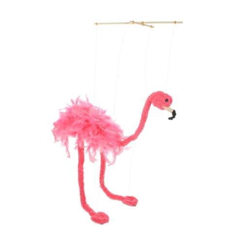 KICHOUSE Schnur Flamingo Puppenspiel Requisite Leistung Plüschpuppe Puppen Für Erwachsene Puppenspiel Spielzeug Flamingo Spielzeug Interessante Marionetten Tier von KICHOUSE