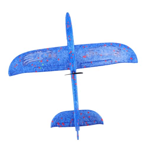 KICHOUSE Segelflugzeug Spielzeug Kinderspielzeug Modellflugzeug aus Schaumstoff Simulationsflugzeuge outdoorspielzeug Outdoor Spielzeug Handwerfendes Flugzeug fliegendes Spielzeug Blue von KICHOUSE