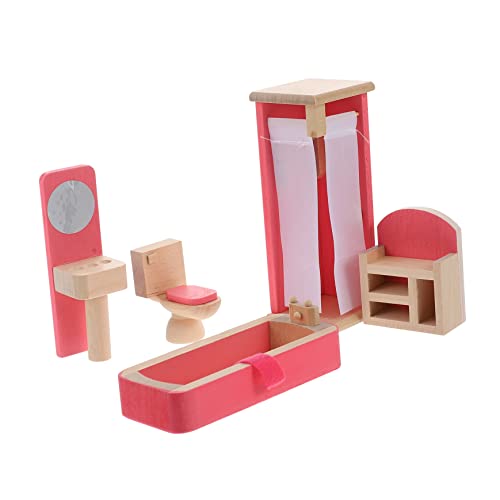 KICHOUSE Set Mit Mini Möbelspielzeug Aus Für Kinder Schlafzimmermöbel Für Rollenspiele Ideal Für Kreatives Spiel Im Kinderzimmer 1 Set Für Fantasievolles Spielen von KICHOUSE