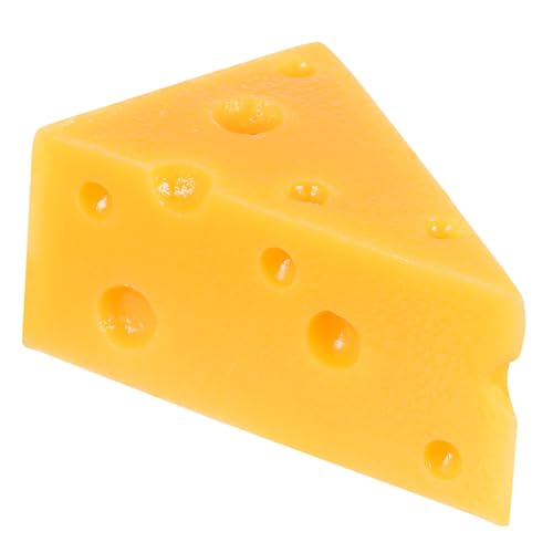 KICHOUSE Simulationskäse Modell Simulationskäse Spielzeug Gefälschter Käse Simulationskäse Ornamente Käsestatue Dekorativer Käse Simuliertes Käsehaus Dekor Käse Requisiten Käse von KICHOUSE