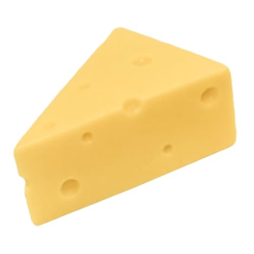 KICHOUSE Simulationskäsemodell Käse-Fotografie-Requisite Käsedekore stutzenhalter Kopfschmuck Essen Modelle Käse-Modell Käse-Requisite Haushalt Mousse-Kuchen Gebäck Anzeige von KICHOUSE