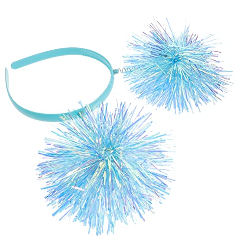 KICHOUSE Stirnband Party-Stirnbänder Weihnachts-Lametta-Stirnband Kopfbedeckung für Damen faschings haarschmuck hochzeitshaar schmuck Valentinsgruß Neujahr Stirnband Plastik Blue von KICHOUSE