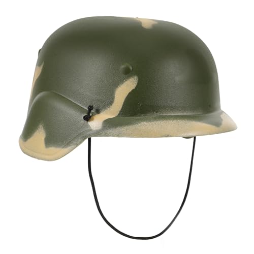 KICHOUSE Tarnhelm Armeekostüm für Kinder Armeehelm für Kinder Soldatenhelm Kostümhelm Schutzhelm Militärisches Spielzeug Spielzeughelm Kinderspielzeug Helm Spielzeug Plastik Camouflage von KICHOUSE