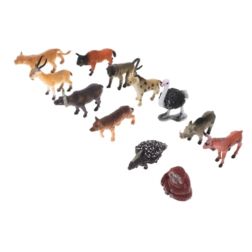 KICHOUSE Tiermodelle Afrikanische für Dekoration Tierfiguren Blumentopf Tierverzierung Feengarten Kuchenaufsatz Zuhause Miniatur für Dschungeltiere Wild Landtierdekoration Tierstatuen von KICHOUSE