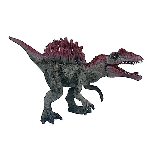 KICHOUSE Trifin Spinosaurus Dinosaurier-Form-Ornament Prähistorisches Kreaturenmodell Lebensechte Dinosaurierfigur Tischplatten-Dinosaurier-Ornament Ausstellungsmodell Plastik Black von KICHOUSE