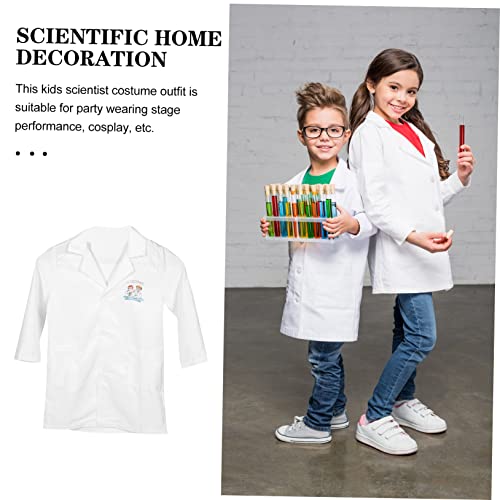 KICHOUSE Waschbarer Laborkittel aus Widerstandsfähiger Wissenschaftler Kittel mit Taschen Kostüm für Jungen und Mädchen Geeignet für Rollenspiel Party und Bühnenauftritte KICHOUSE Waschbarer Laborkittel aus Widerstandsfähiger Wissenschaftler Kittel mit Taschen Kostüm für Jungen und Mädchen Geeignet für Rollenspiel Party und Bühnenauftritte von KICHOUSE