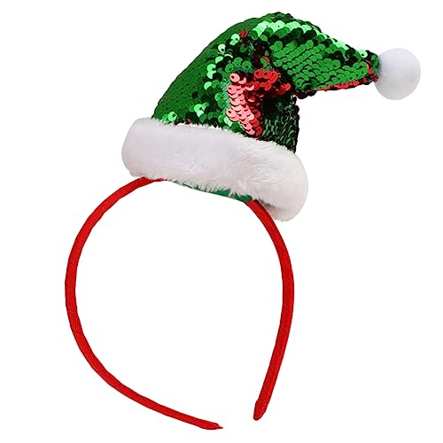 KICHOUSE Weihnachtsmütze Stirnband Mit Glitzer Und Pailletten Festlicher Kopfschmuck Für Und Erwachsene Ideales Accessoire Für Weihnachten Party Kostü Und Feierlichkeiten von KICHOUSE