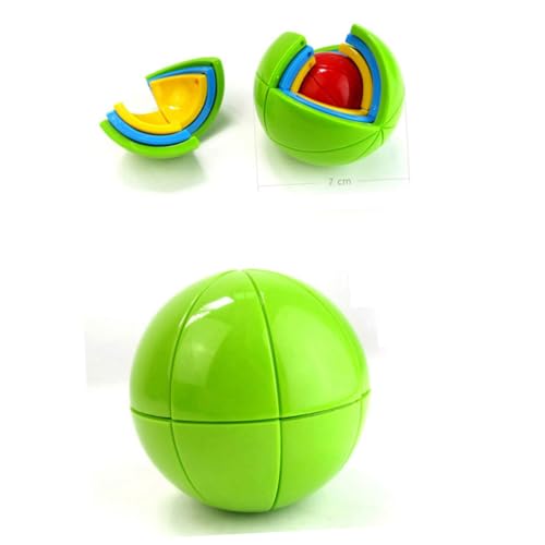 KICHOUSE Weisheitsball intelligente Spiele für Kinder knobelspiele für Kinder logikspiele Kinder 3D-Weisheits-Puzzleball Puzzle-Ball Erdfarben Intelligenzball bilden von KICHOUSE