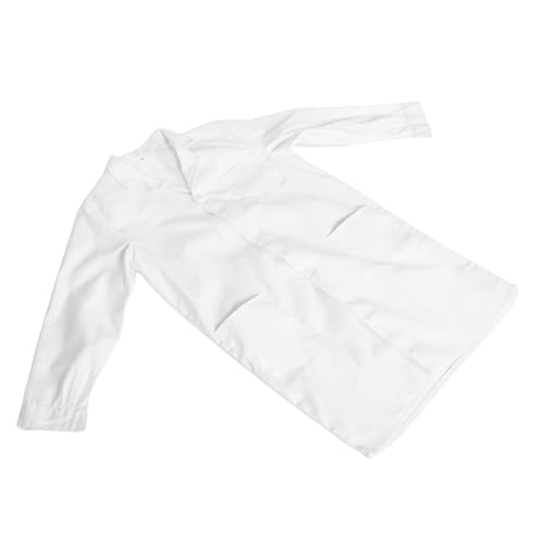 KICHOUSE Weißer Laborkittel aus Atmungsaktivem Polyester Baumwoll Mischgewebe Langarm mit Knopfmanschetten Bequemer Arztkittel für Jungen und Mädchen für Schule Labor und Rollenspiele KICHOUSE Weißer Laborkittel aus Atmungsaktivem Polyester Baumwoll Mischgewebe Langarm mit Knopfmanschetten Bequemer Arztkittel für Jungen und Mädchen für Schule Labor und Rollenspiele von KICHOUSE