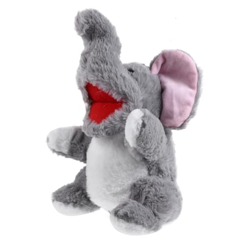 KICHOUSE tierische Marionette interaktives kinderspielzeug Withe Elephant handspielpuppen Kinderhandpuppe Handpuppe Cartoon-Tier-Handpuppe Stofftierpuppen Plüsch von KICHOUSE