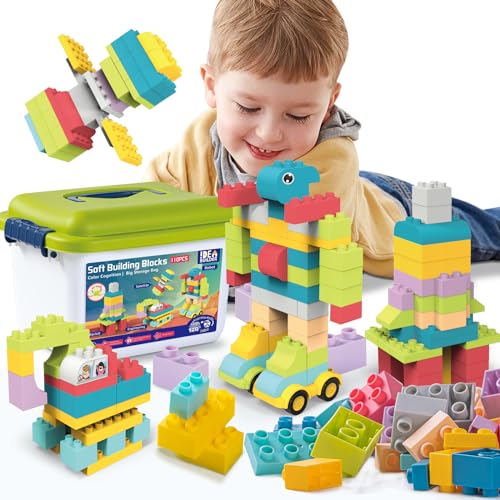 KidEwan Weiche Bausteine, Roboter Bauklötze(110 PCS) von KID E WAN